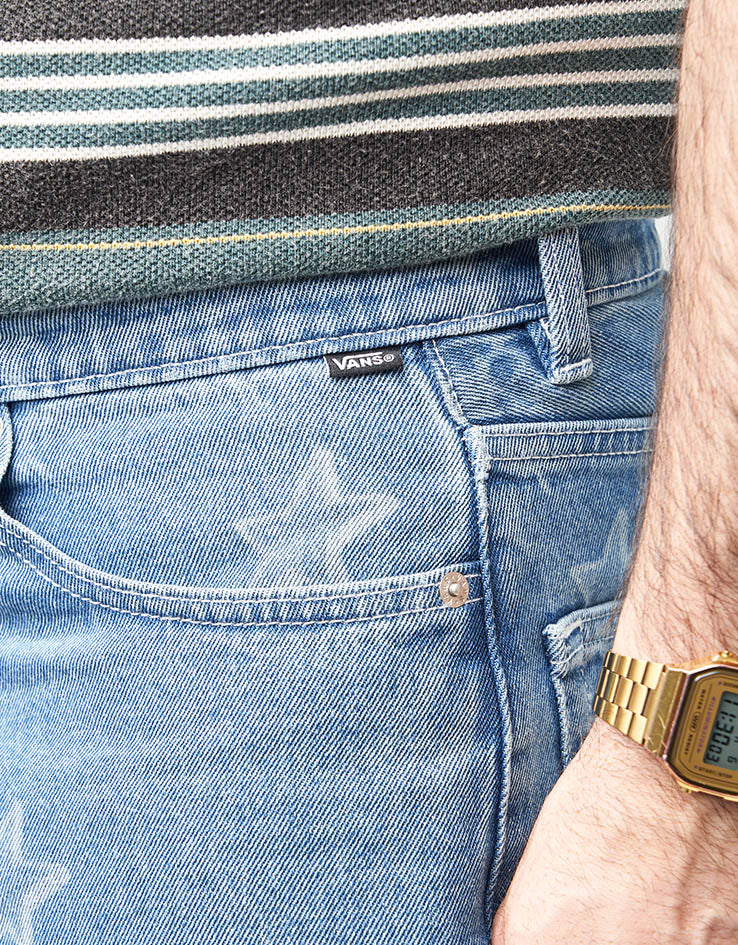 Vans Check-5 Baggy Denim Starmarked Pants - Stonewash Blue - Image 6