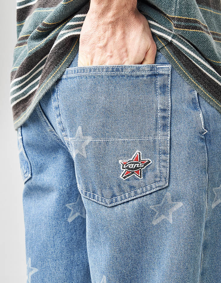 Vans Check-5 Baggy Denim Starmarked Pants - Stonewash Blue - Image 8