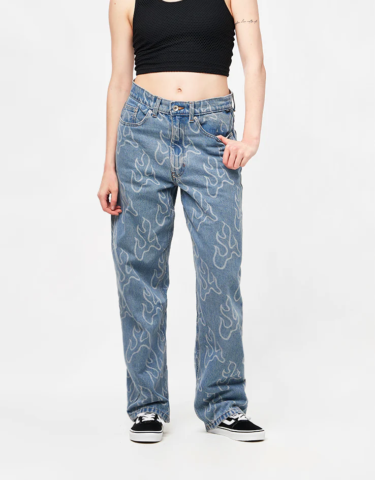 Vans Check-5 Blaze Loose Denim Pant - Stonewash Blue - Image 6