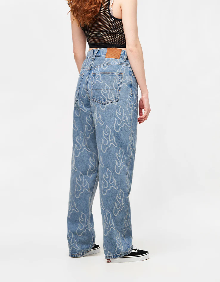 Vans Check-5 Blaze Loose Denim Pant - Stonewash Blue - Image 7
