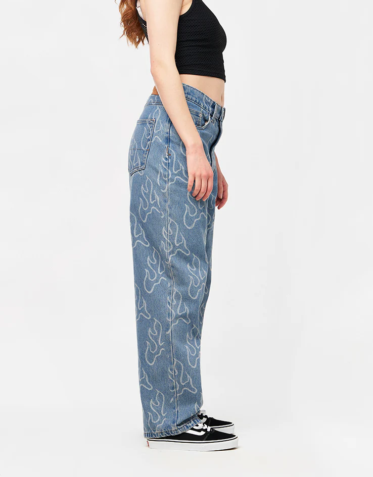 Vans Check-5 Blaze Loose Denim Pant - Stonewash Blue - Image 8
