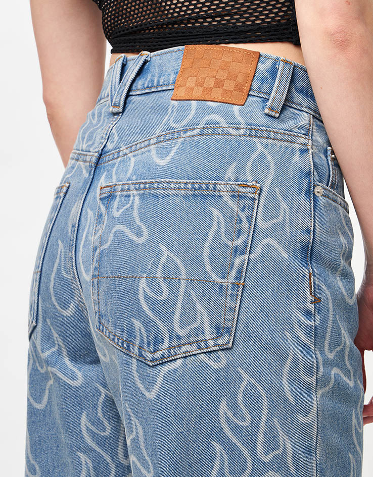 Vans Check-5 Blaze Loose Denim Pant - Stonewash Blue - Image 9