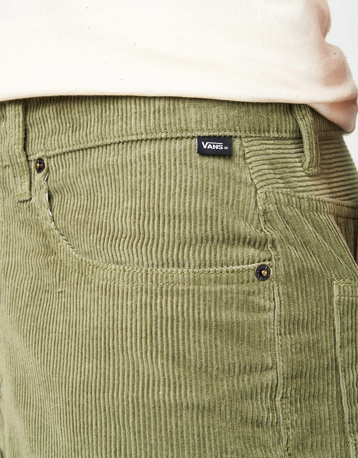 Vans Check-5 Loose Corduroy Shorts - Loden Green - Image 6