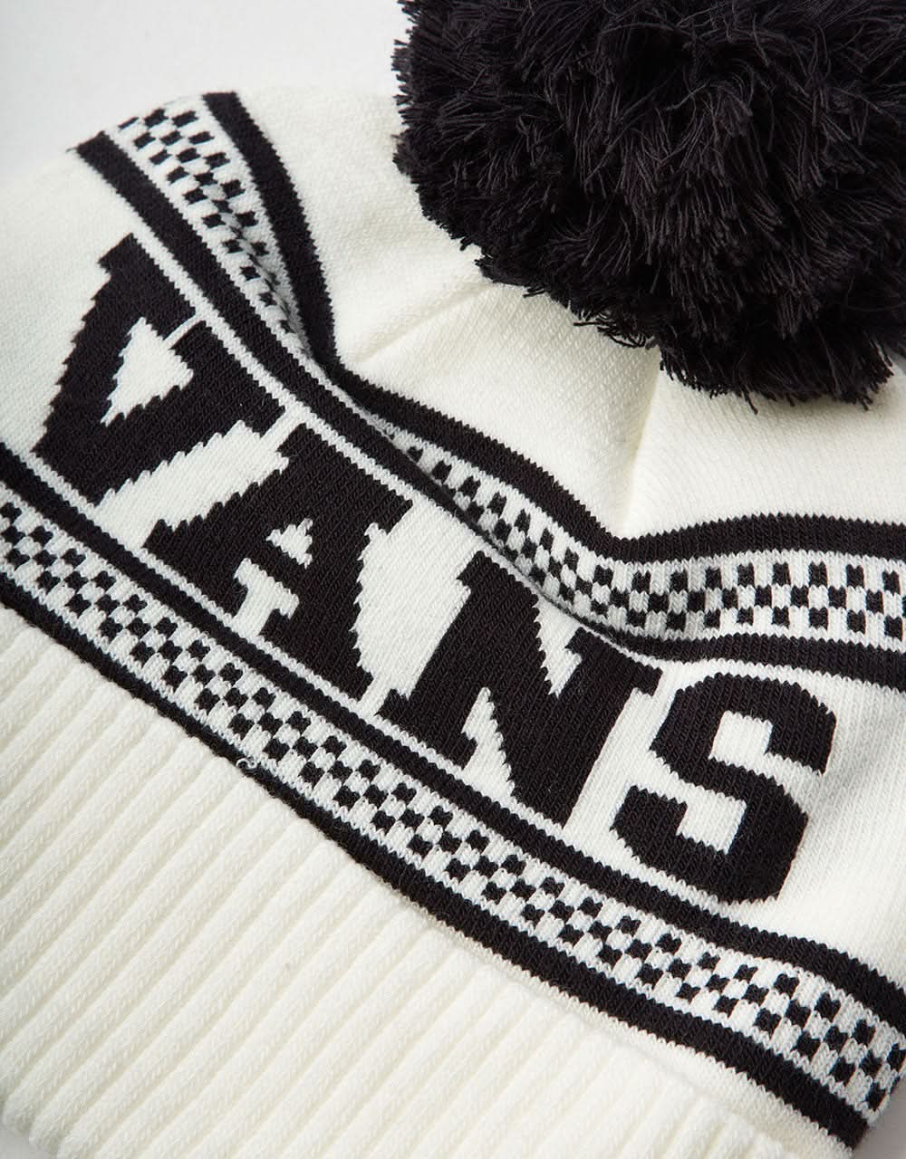 Vans Check Pom Beanie - Marshmallow - Image 5