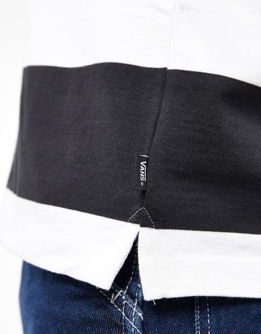Vans Checkerboard Research L/S Polo Shirt - Black/White - Image 3