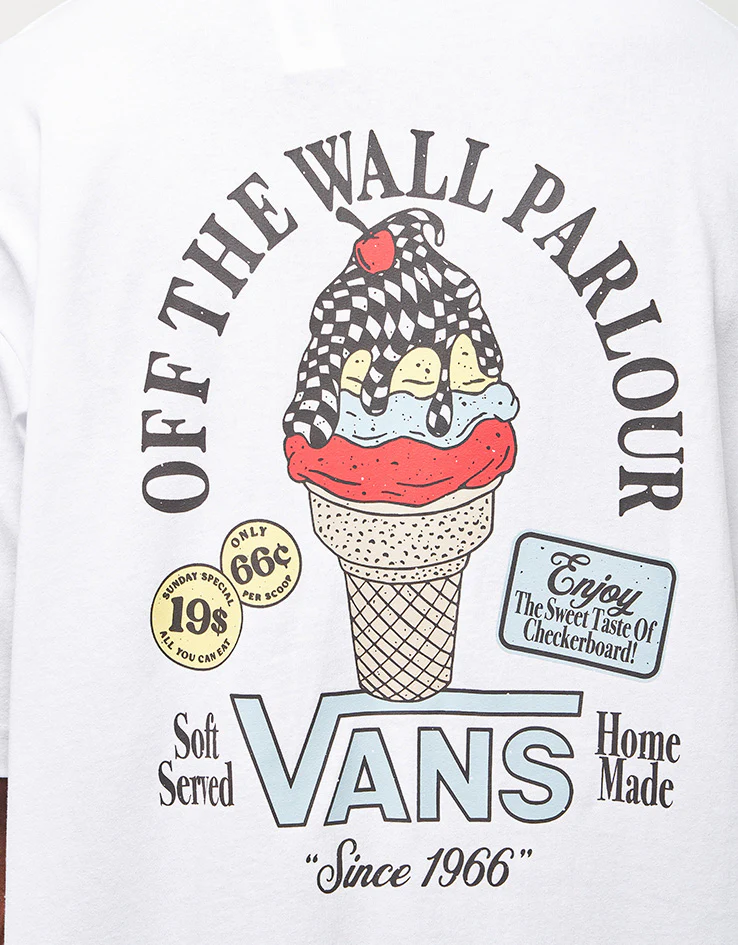 Vans Checkscoop T-Shirt - White - Image 3