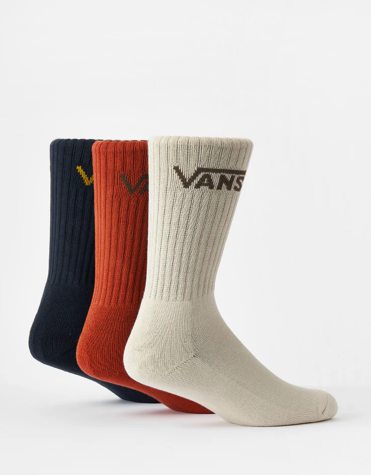 Vans Classic Crew 3 Pack Socks - Parisian Night - Image 3