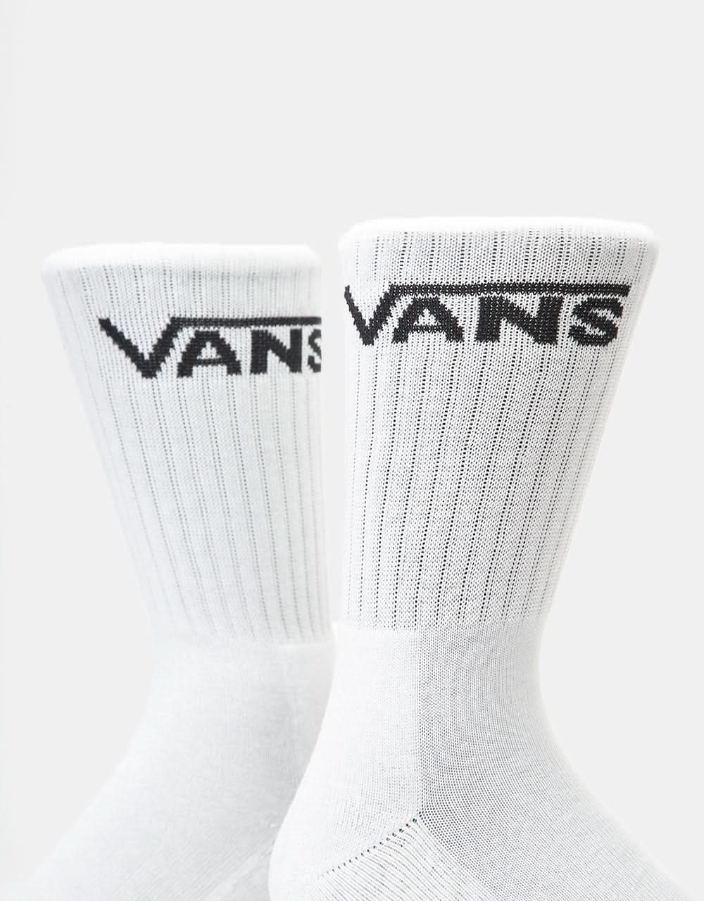 Vans Classic 3 Pack Crew Socks - White - Image 3