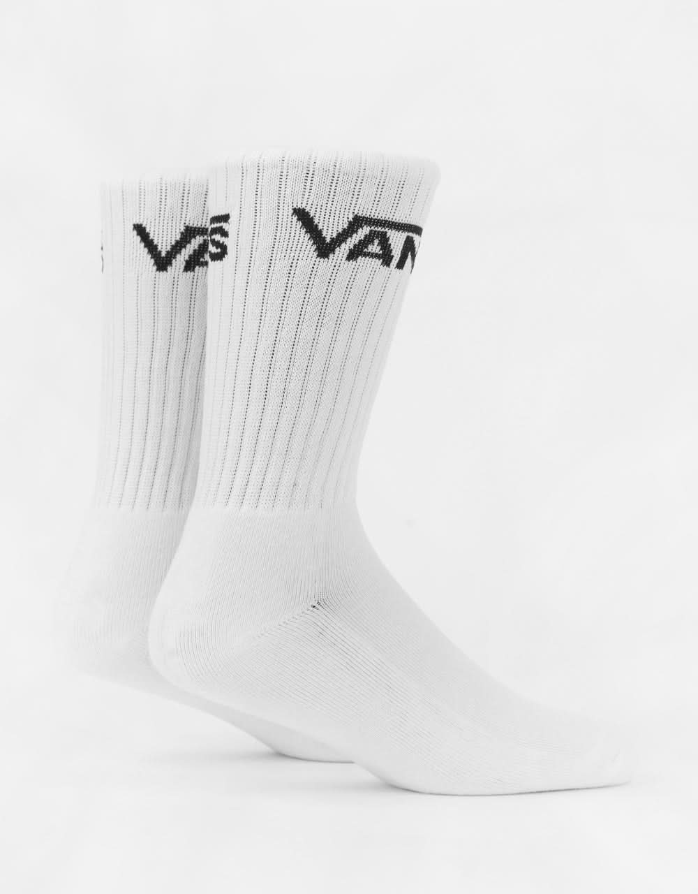 Vans Classic 6 Pack Crew Socks - White - Image 5