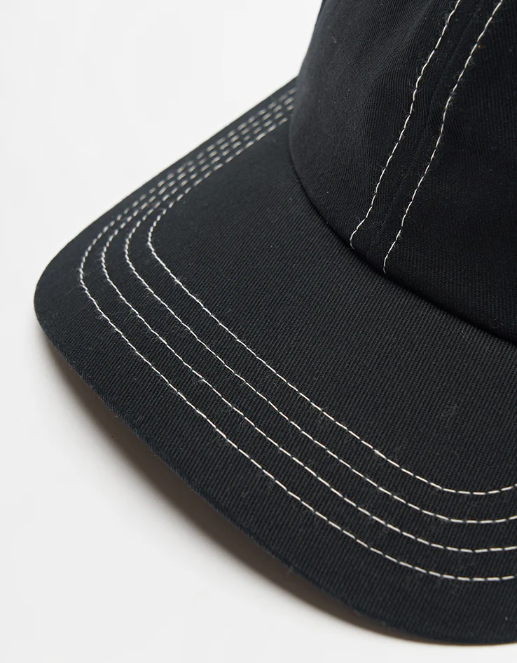 Vans Classic Script Curved Bill Jockey Cap - Black - Image 3