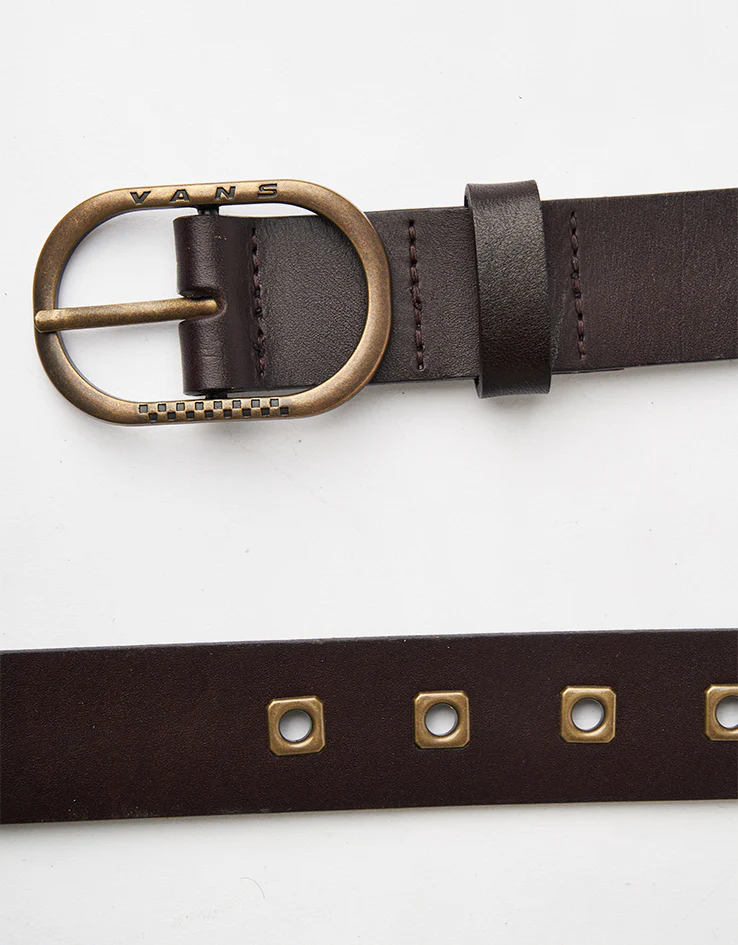 Vans Determined Leather Belt - Coal Brown - Image 3