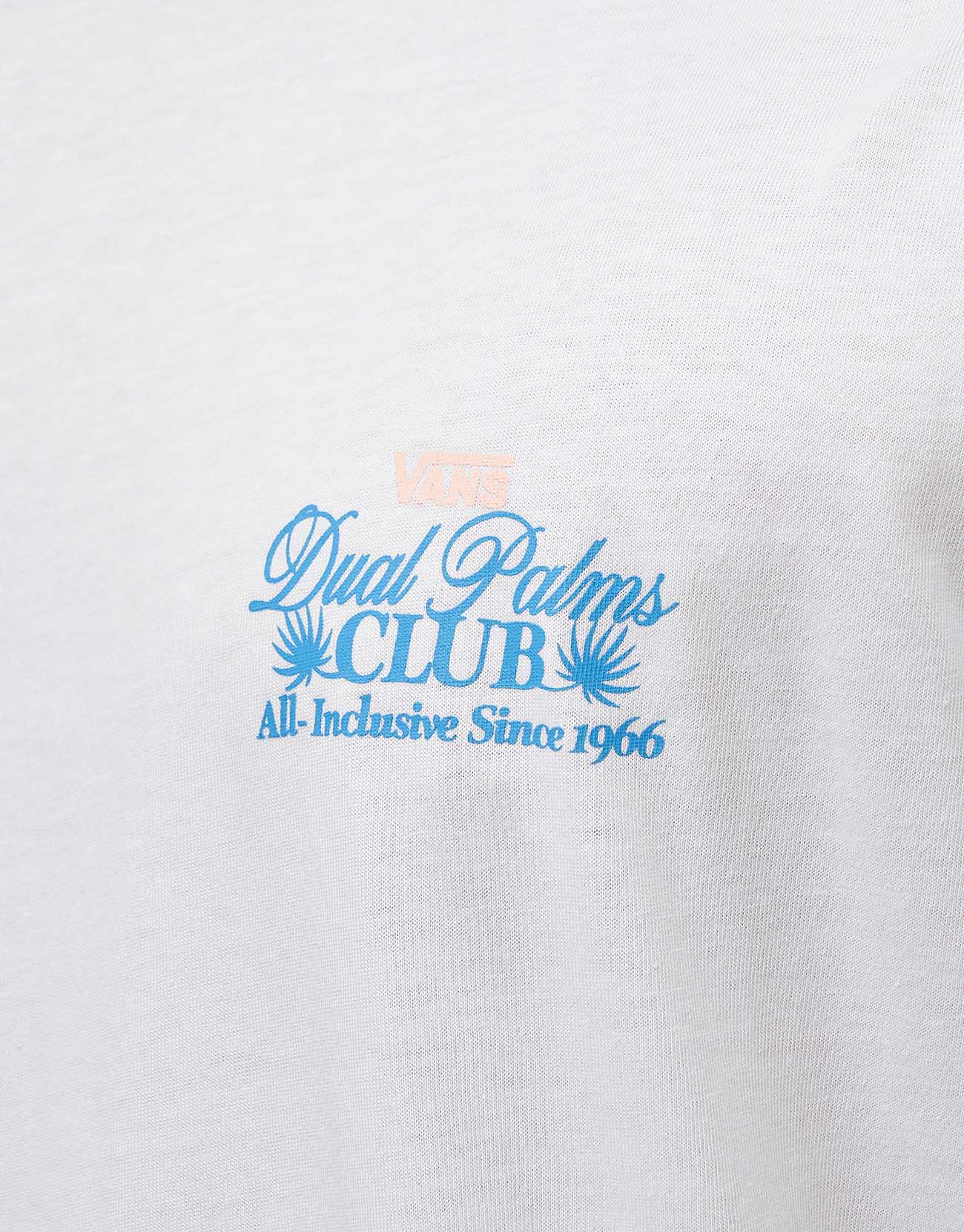 Vans Dual Palms Club T-Shirt - White - Image 4