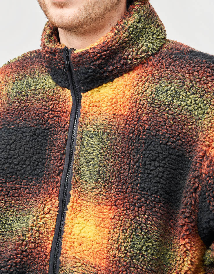 Vans Heights Full Zip Sherpa Fleece - Black/Heritage Mustard - Image 4