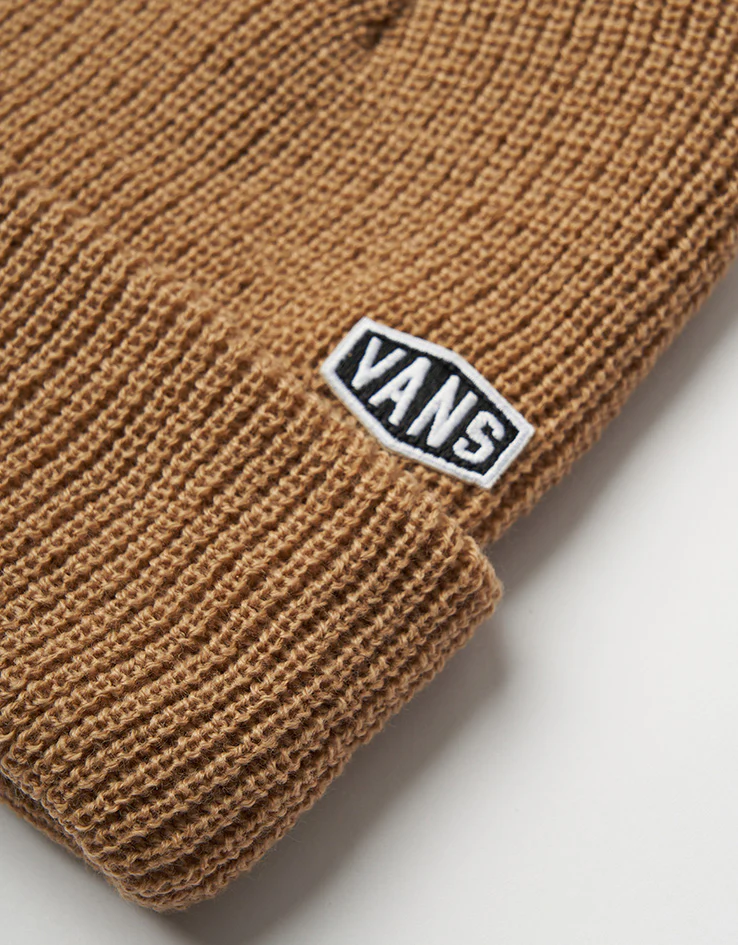 Vans Hex Patch Cuff Beanie - Warm Taupe - Image 2
