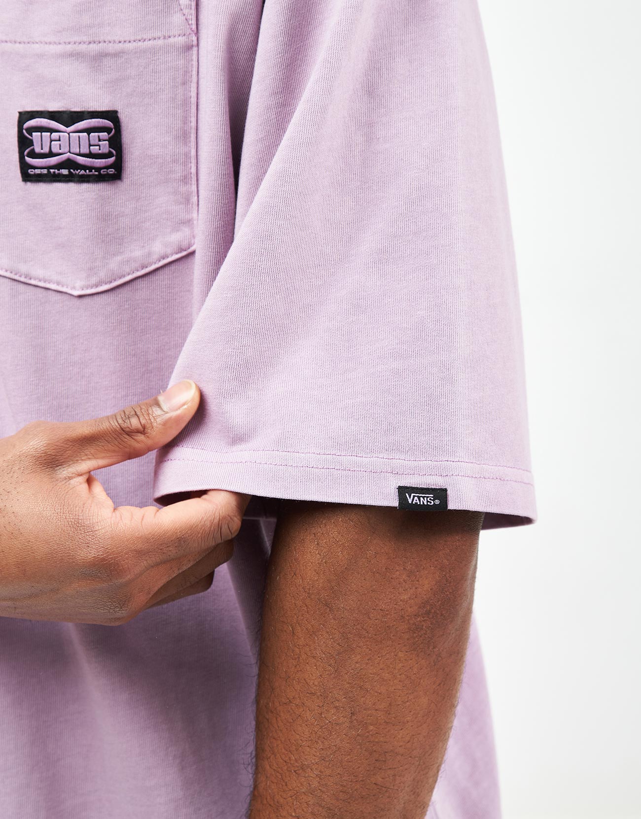 Vans Hyper Patch Pocket T-Shirt - Lavender Mist - Image 3