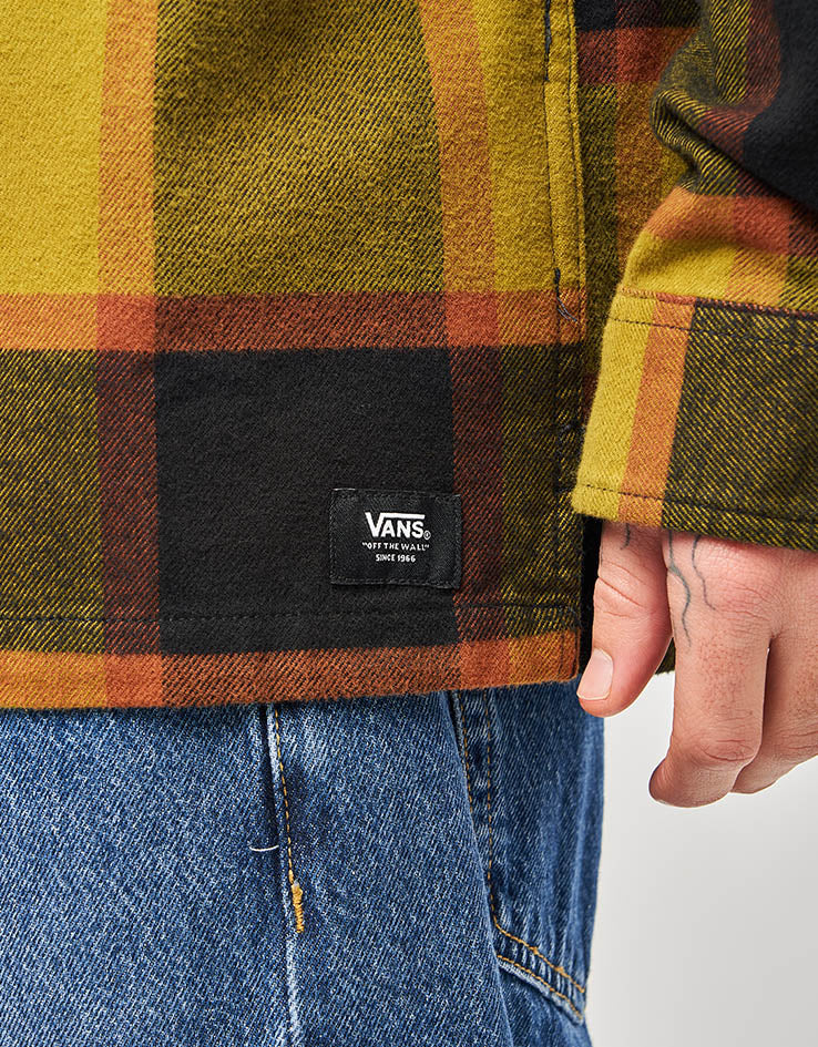 Vans Larkspur Plaid L/S Flannel Shirt - Gold/Black - Image 5