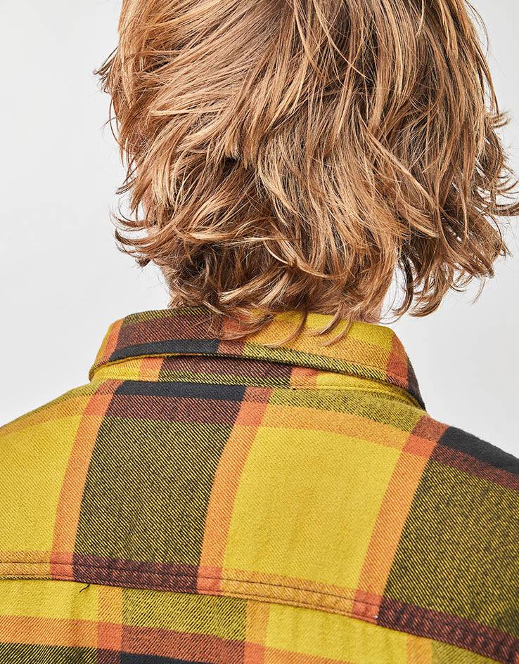 Vans Larkspur Plaid L/S Flannel Shirt - Gold/Black - Image 6