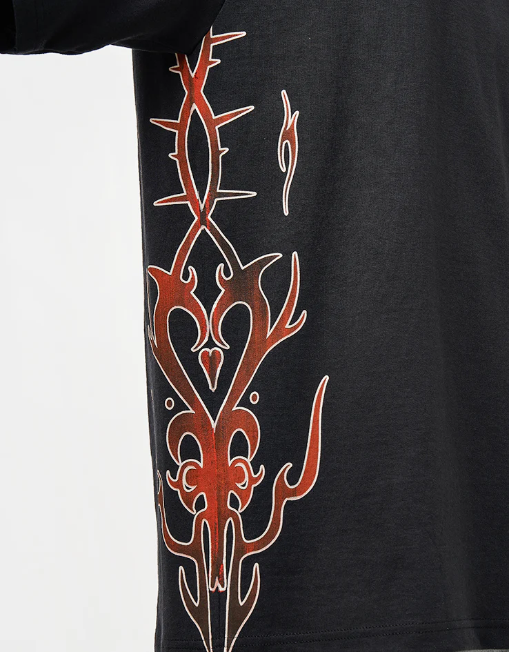 Vans LX Dayana Side Tribal T-Shirt - Black - Image 4