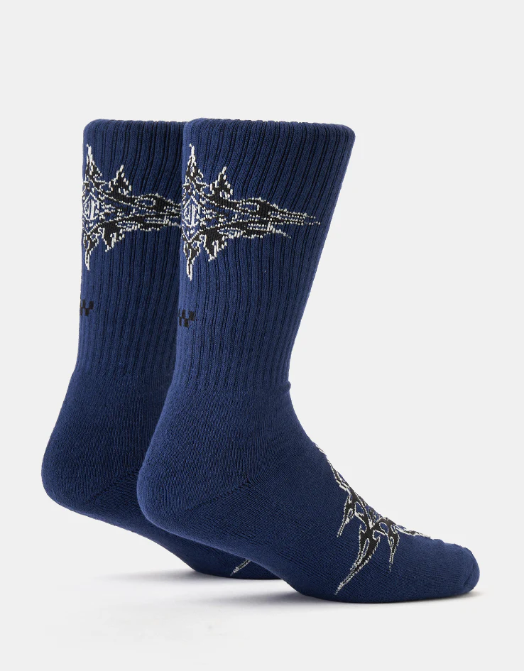 Vans LX Flame Crew Socks - Deep Indigo - Image 2