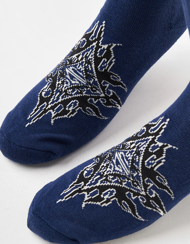 Vans LX Flame Crew Socks - Deep Indigo - Image 3