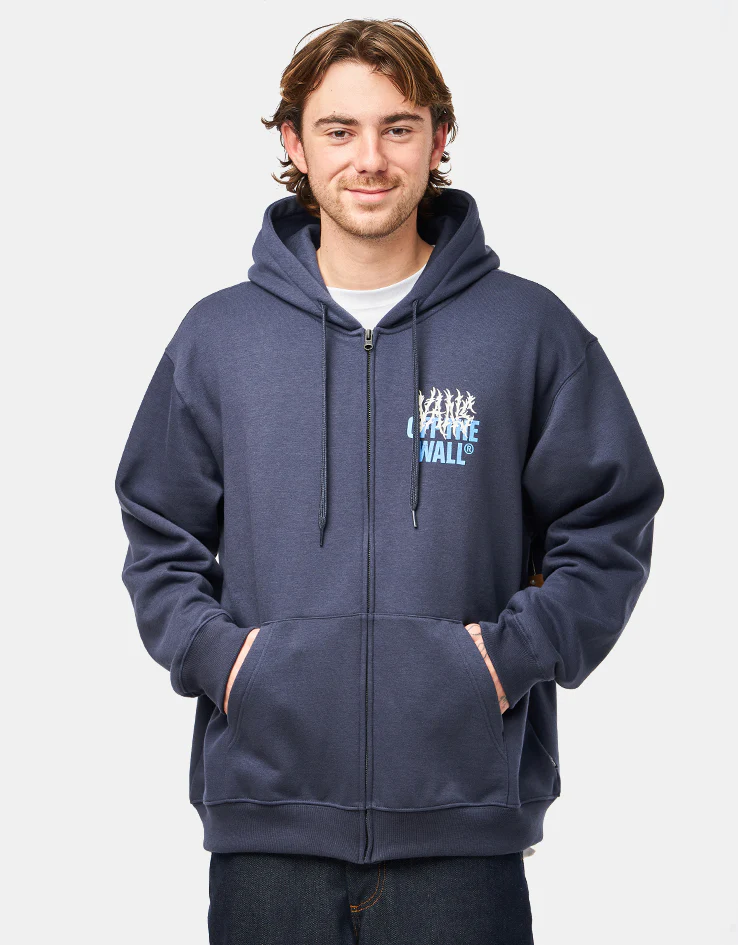 Vans Metal Wall Full Zip Hoodie - Parisian Night - Image 3