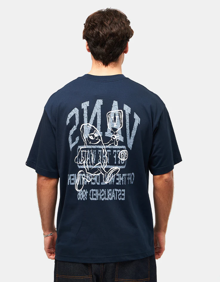 Vans Pickle Champ T-Shirt - Navy