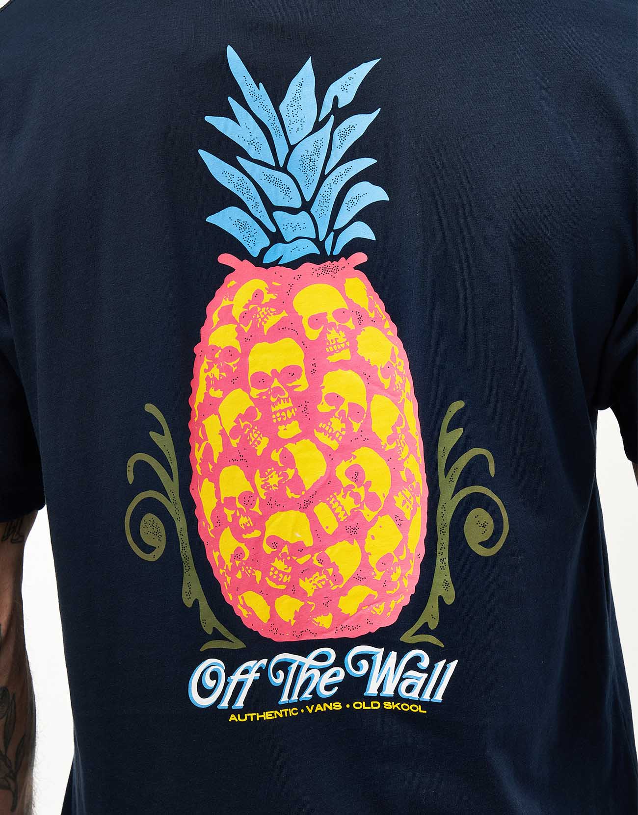 Vans Pineapple Skull T-Shirt - Navy - Image 3