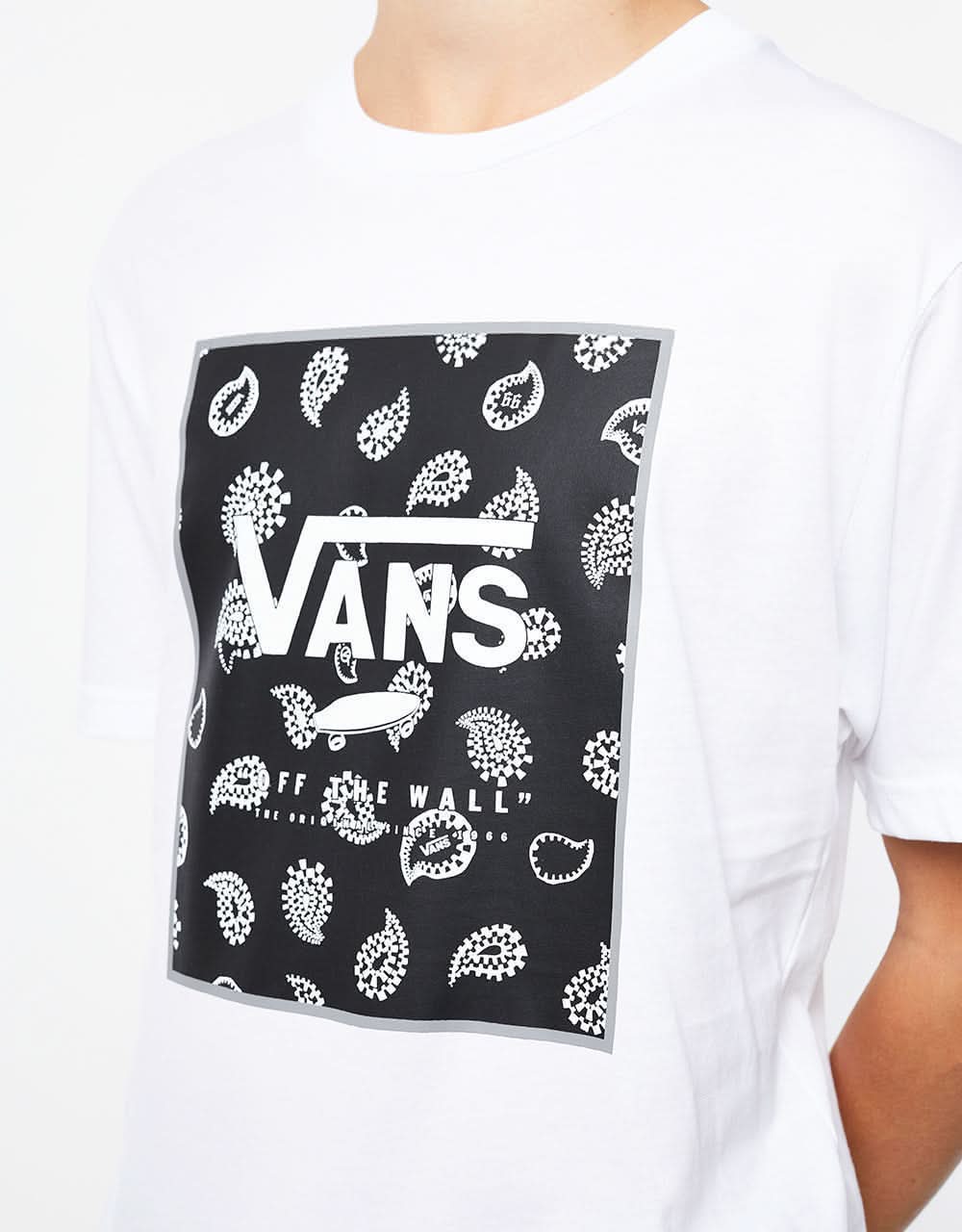 Vans Print Box Kids T-Shirt - White/Frost Grey - Image 2