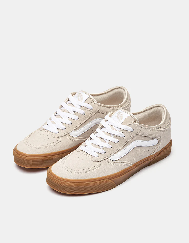 Vans Rowley Classic Skate Shoes - Oatmeal/Gum - Image 3