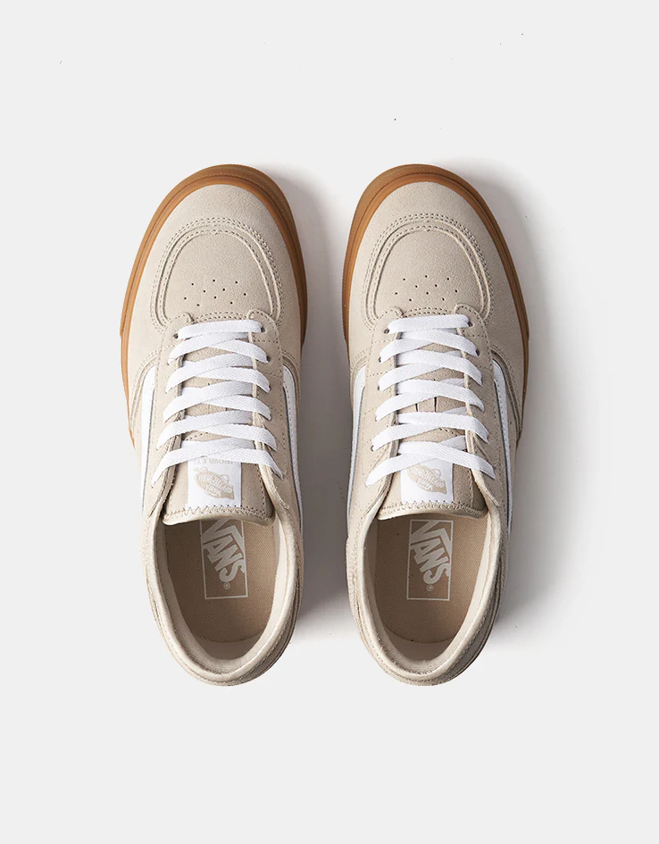 Vans Rowley Classic Skate Shoes - Oatmeal/Gum - Image 7