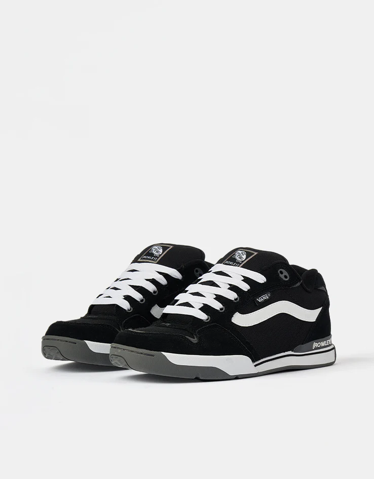 Vans Rowley XLT Skate Shoes - Black/White - Image 3