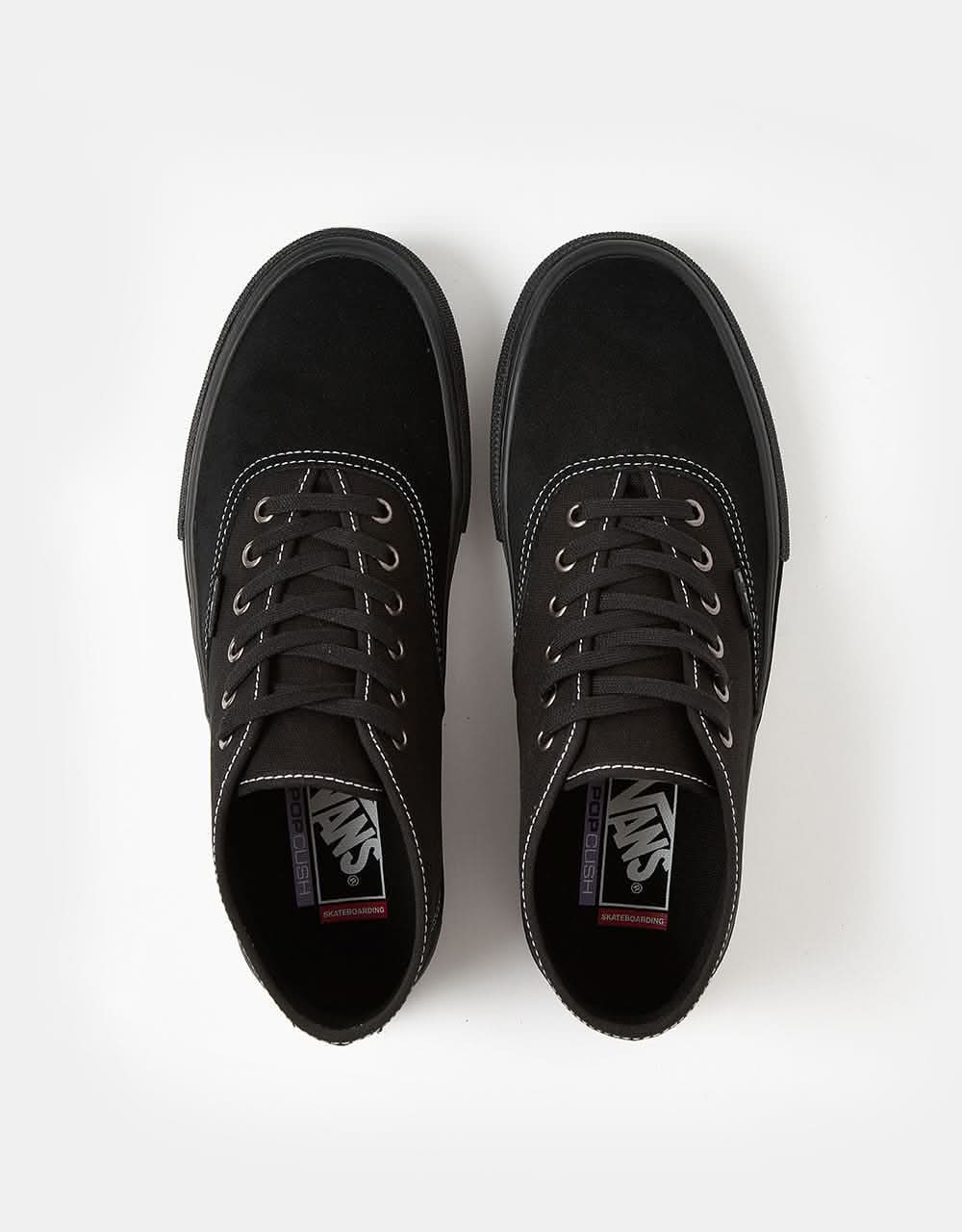 Vans Skate Authentic Mid Shoes - Blackout - Image 6