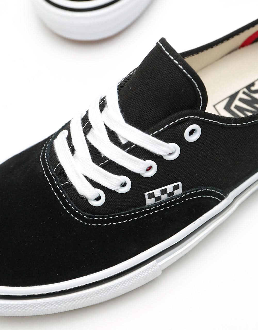 Vans Skate Authentic Shoes - Black/White - Image 4