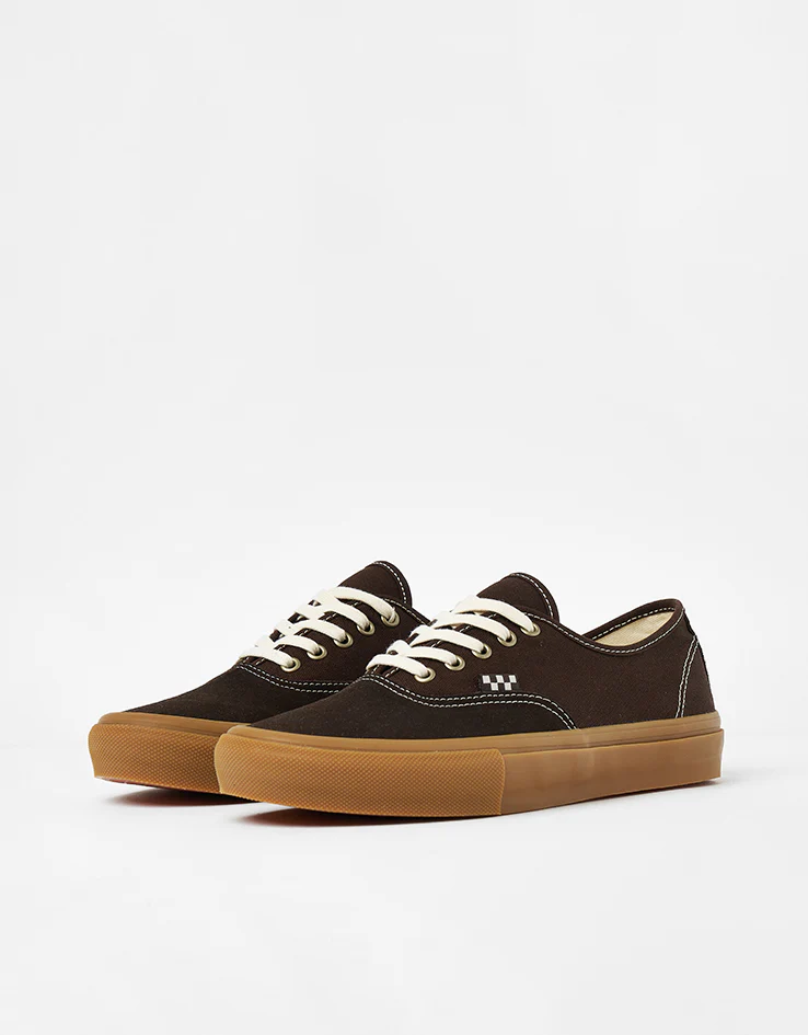 Vans Skate Authentic Shoes - Brown/Gum - Image 3