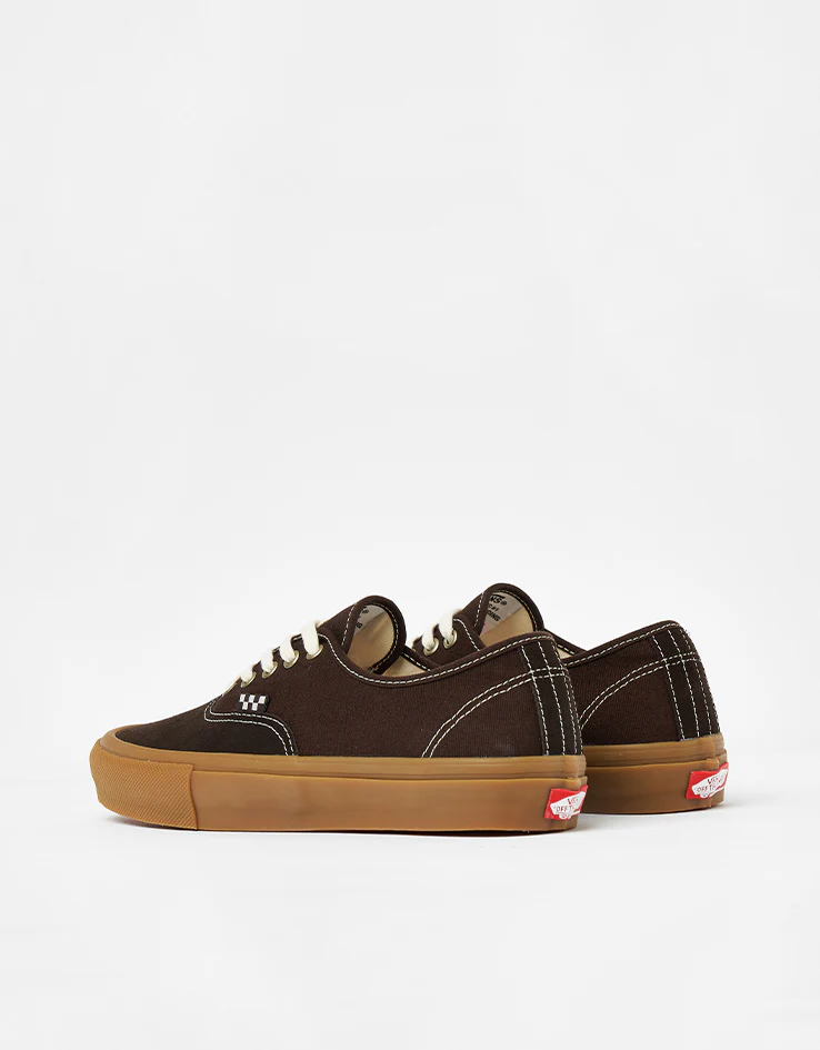 Vans Skate Authentic Shoes - Brown/Gum - Image 4
