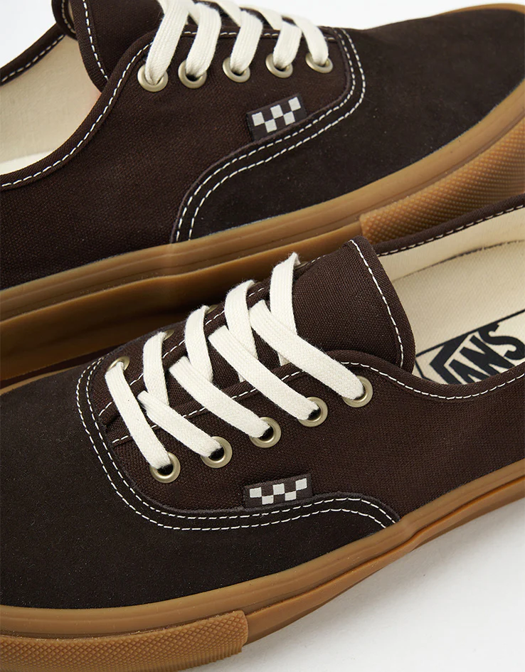 Vans Skate Authentic Shoes - Brown/Gum - Image 7