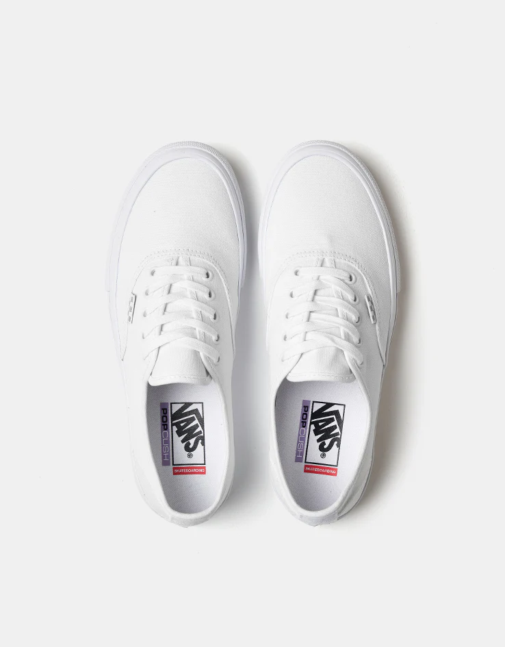 Vans Skate Authentic Shoes - True White - Image 2