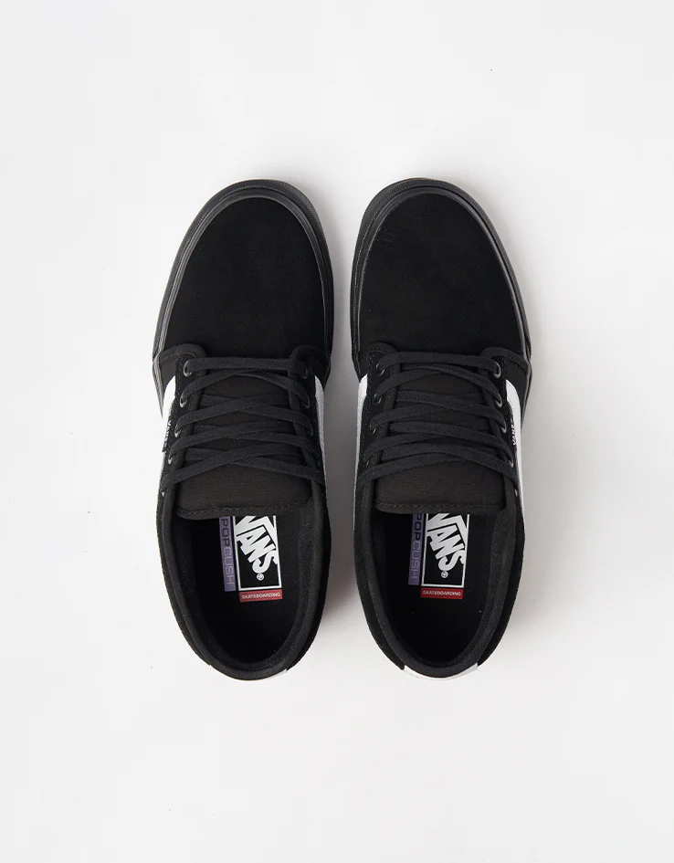 Vans Skate Chukka Low Sidestripe Shoes - Black/Black/White - Image 2