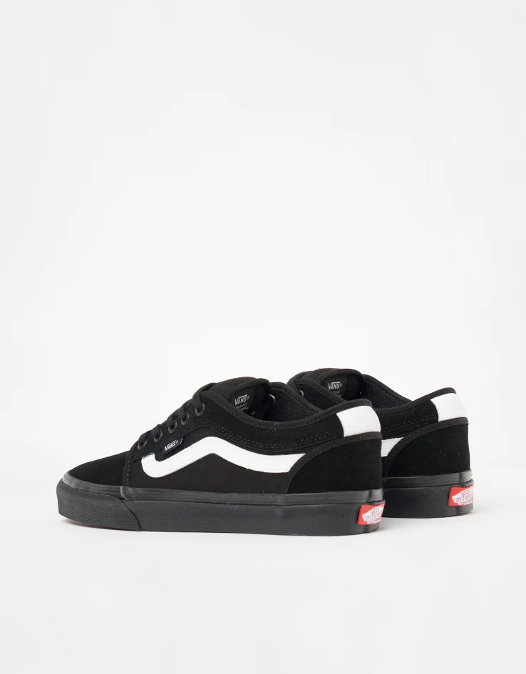 Vans Skate Chukka Low Sidestripe Shoes - Black/Black/White - Image 4