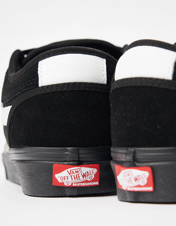 Vans Skate Chukka Low Sidestripe Shoes - Black/Black/White - Image 8