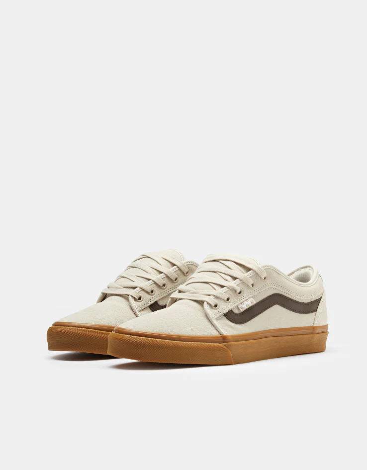 Vans Skate Chukka Low Sidestripe Shoes - Taupe Mist - Image 3