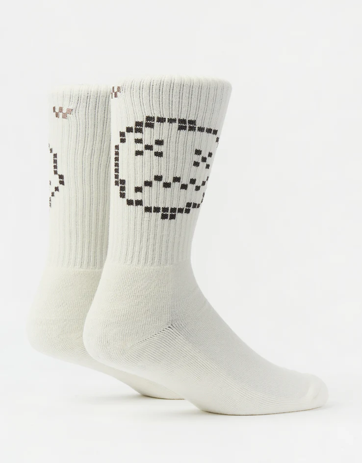 Vans Skate Face Crew Socks - Marshmallow - Image 2