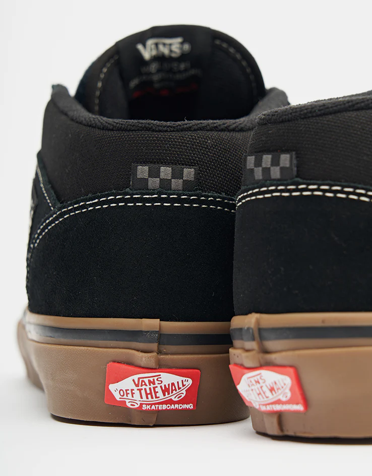 Vans Skate Half Cab Shoes - Black/Gum/White - Image 6