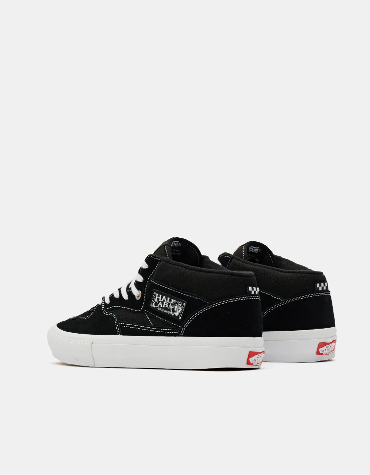 Vans Skate Half Cab Shoes - Black/White - Image 4