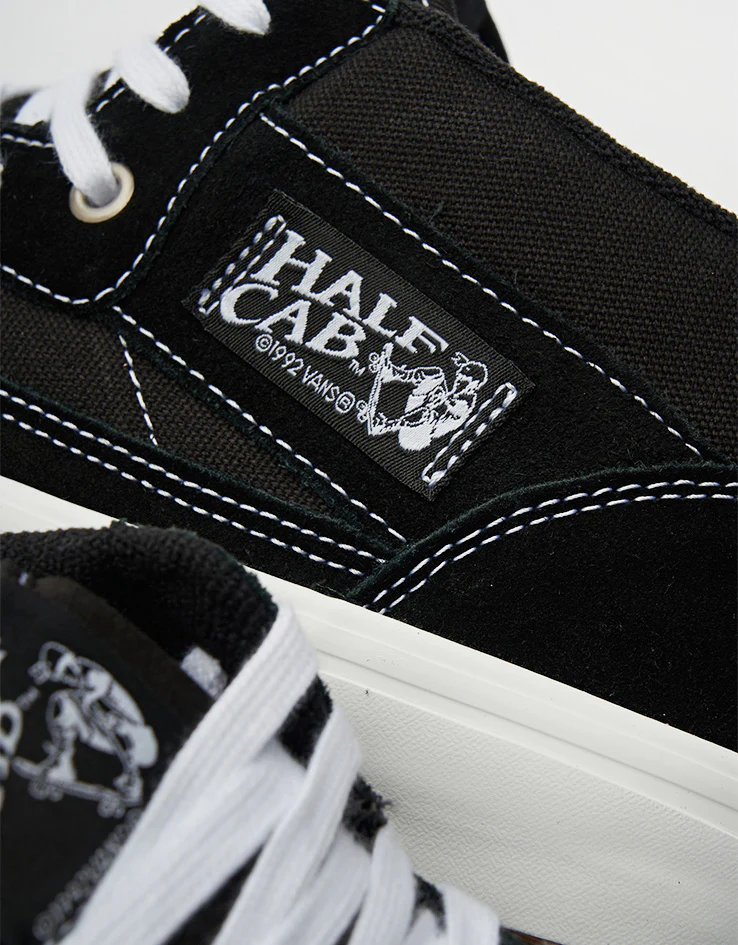 Vans Skate Half Cab Shoes - Black/White - Image 6