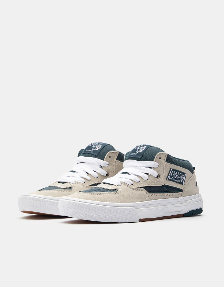 Vans Skate Half Cab Wafflecup Shoes - Oatmeal/Deep Teal - Image 3