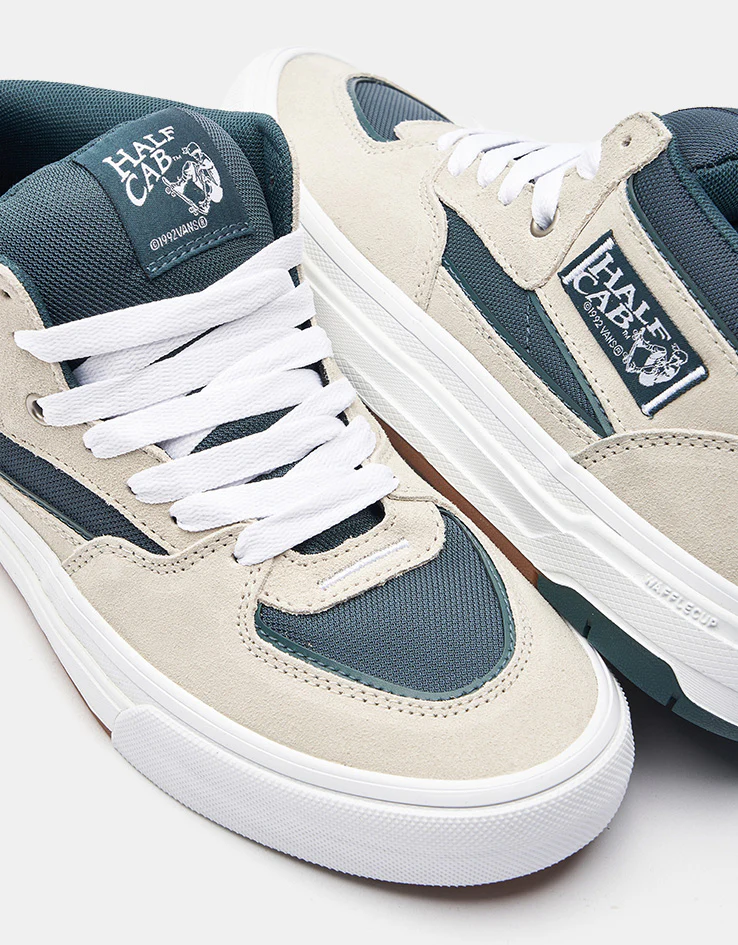 Vans Skate Half Cab Wafflecup Shoes - Oatmeal/Deep Teal - Image 5