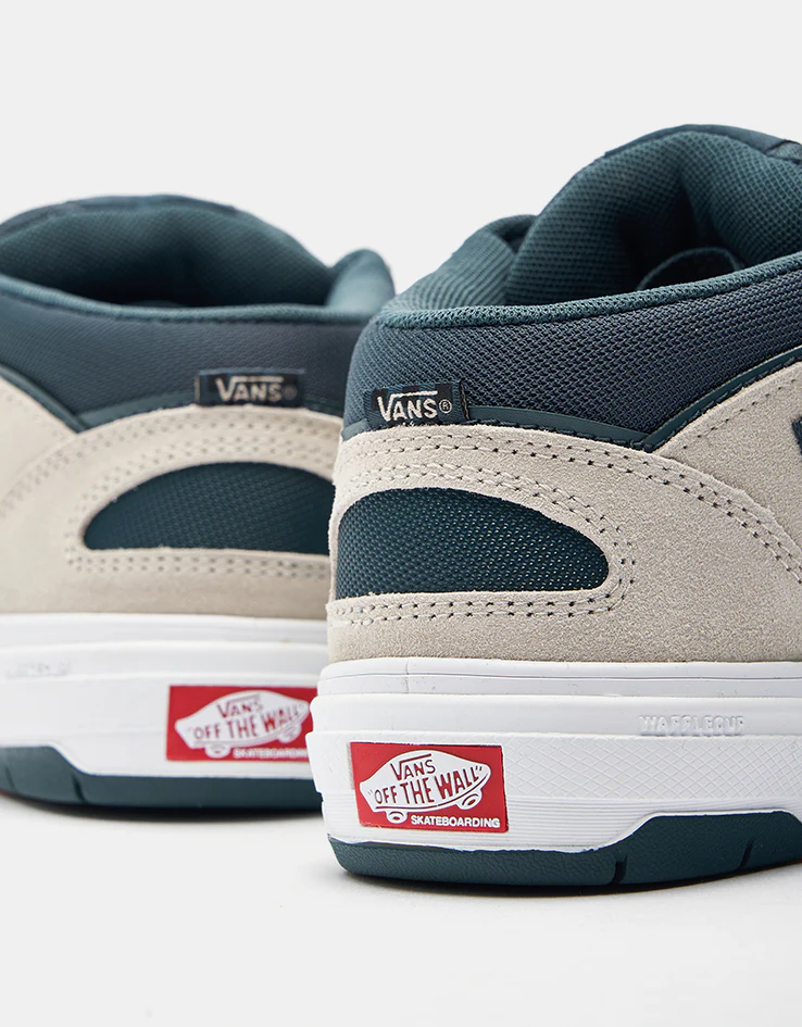 Vans Skate Half Cab Wafflecup Shoes - Oatmeal/Deep Teal - Image 6