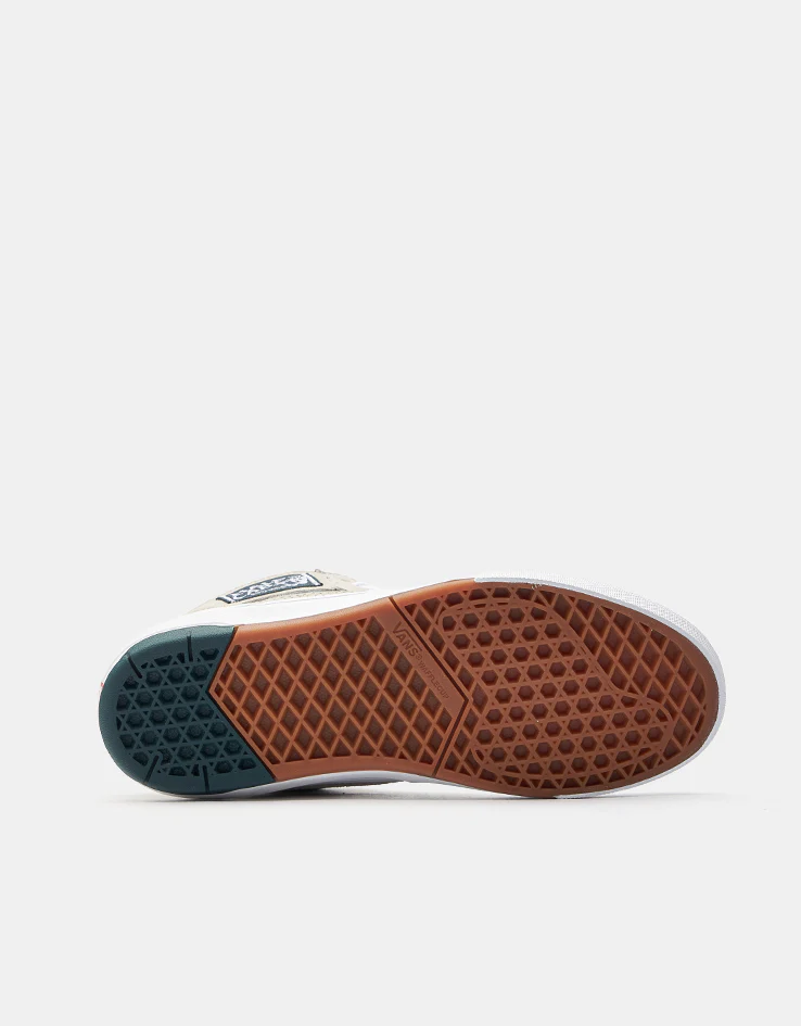 Vans Skate Half Cab Wafflecup Shoes - Oatmeal/Deep Teal - Image 7