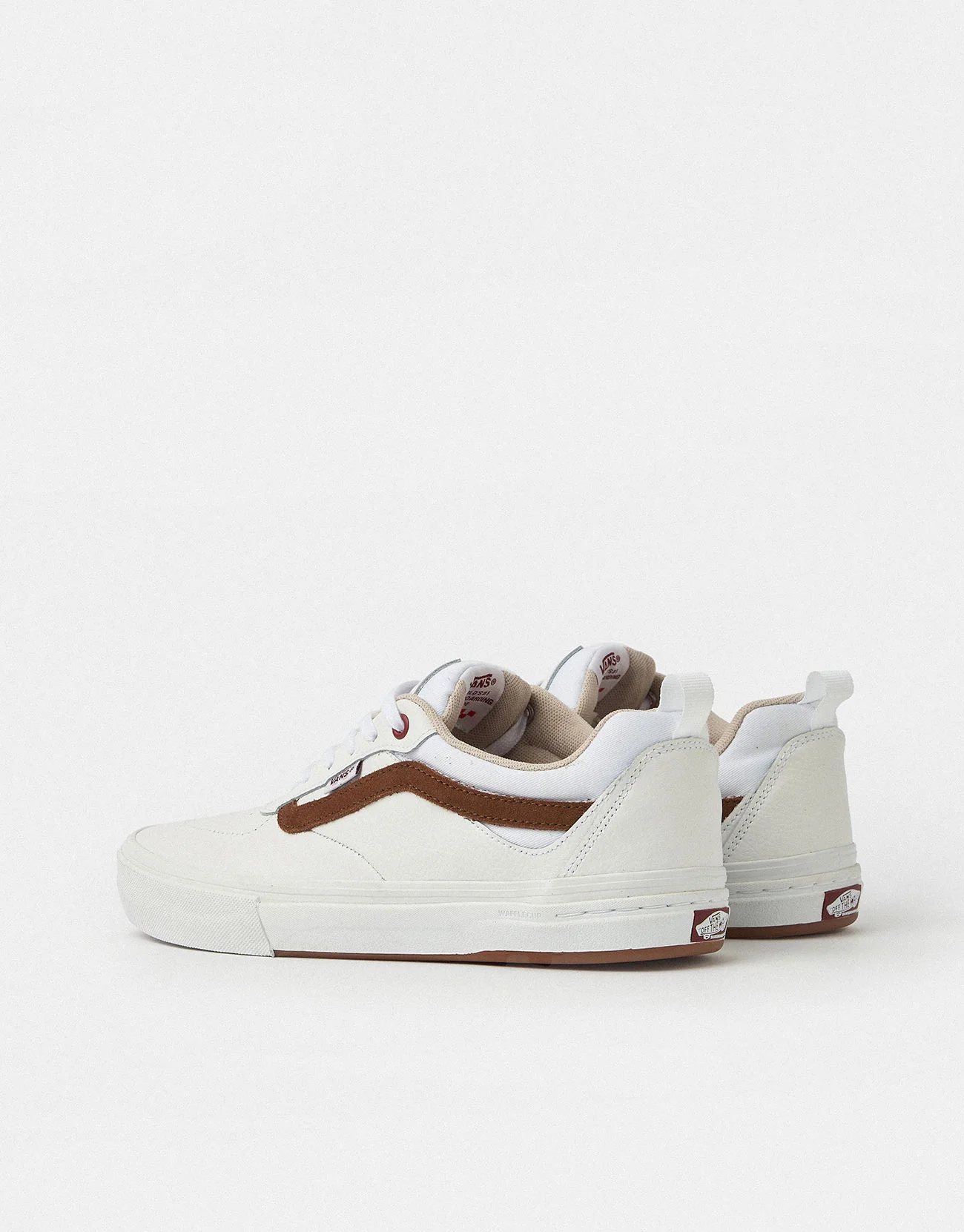 Vans Skate Kyle Walker Shoes - Leather White/Red - Image 4